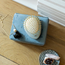 Load image into Gallery viewer, The Acubrusher - Beech Wood Sky Blue - 24K Gold Plated Bristle
