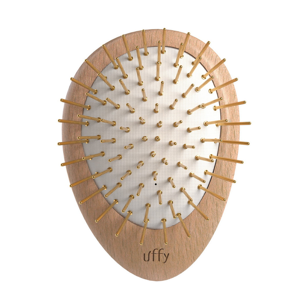 The Acubrusher -  Beech Wood -  24K Gold Plated Bristle